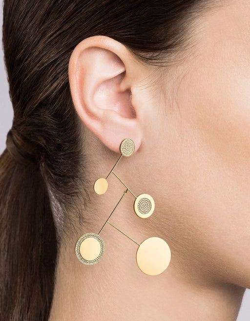 Miansai - Xander Earrings, Gold Vermeil/Sapphire