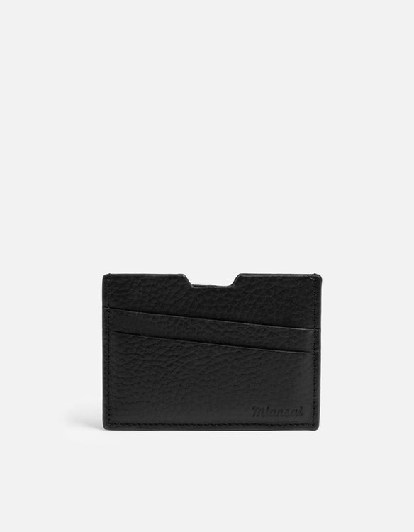 Vertical Wallet, Textured Navy, Men's Small Leather Goods