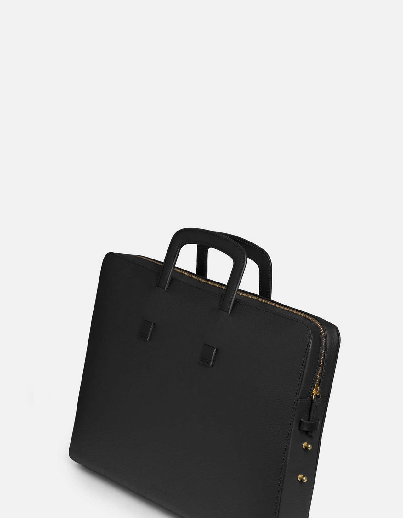 Slim Briefcase, Textured Black | Men&#39;s Leather Bags | Miansai