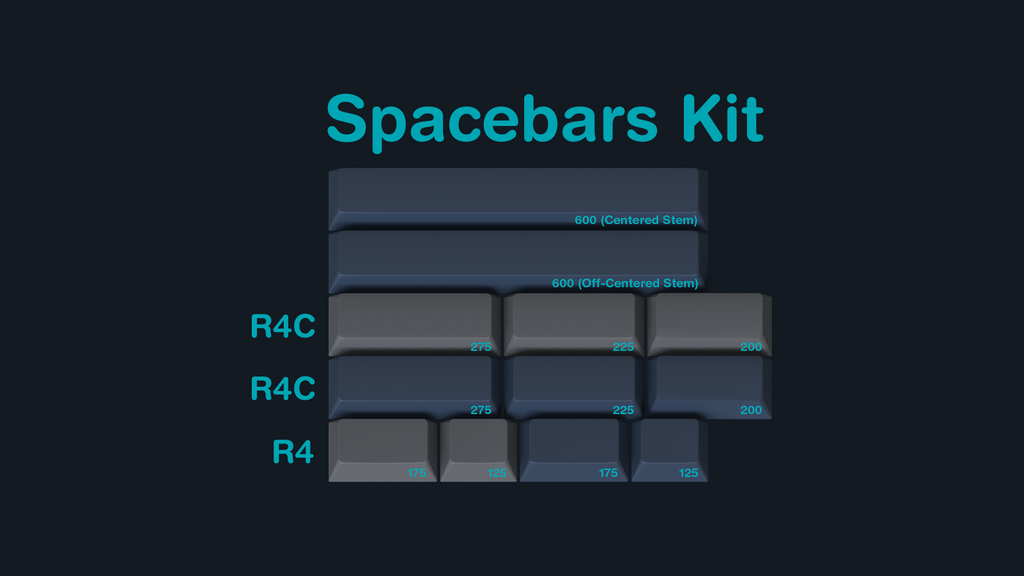 GMK Calm Depths Spacebars Kit