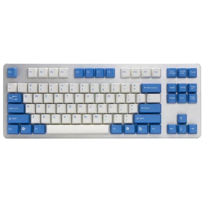 blue and white keycap set