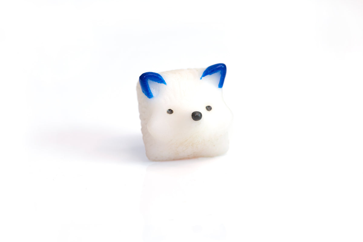 Kono WhiteFox Artisan Keycap ⁠— tinymakesthings