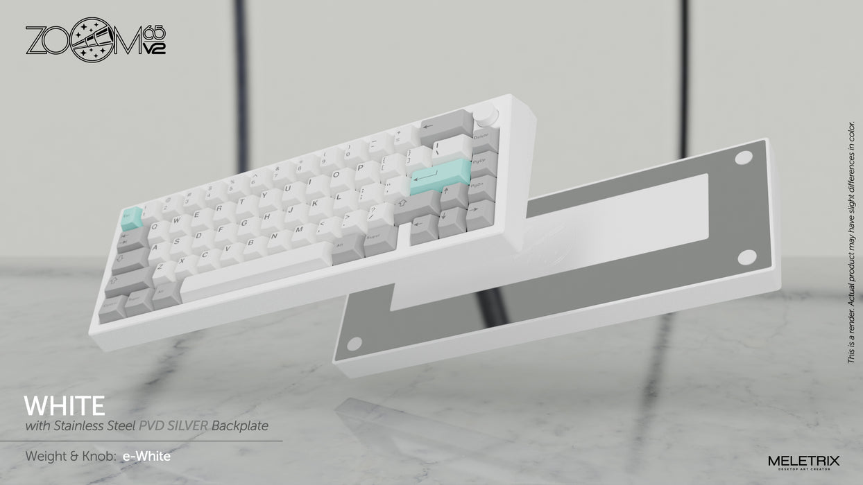 Zoom65 Essential Edition V2 - White Mechanical Keyboard Kit — Kono