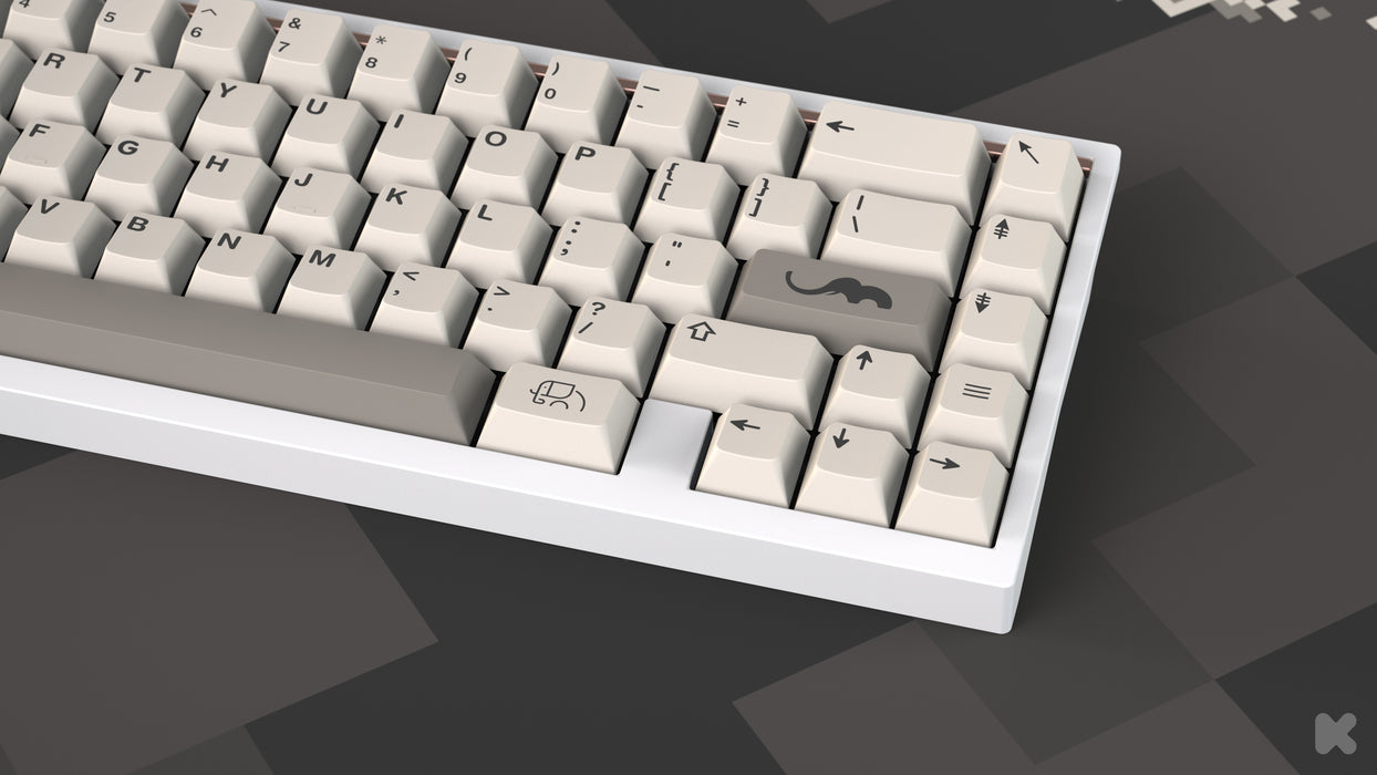 epbt ivory keycaps set