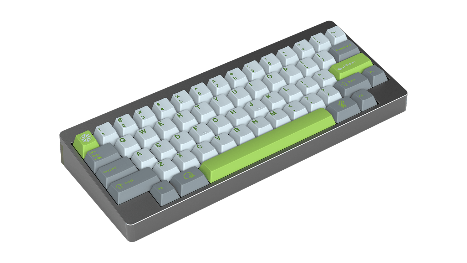 black transparent keycaps