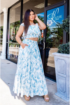 Coastal Vibes Tiered Maxi Skirt