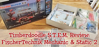 Fischertechnik Profi Mechanic & Static 2 with Engineer Review by Purposeful Homeschool