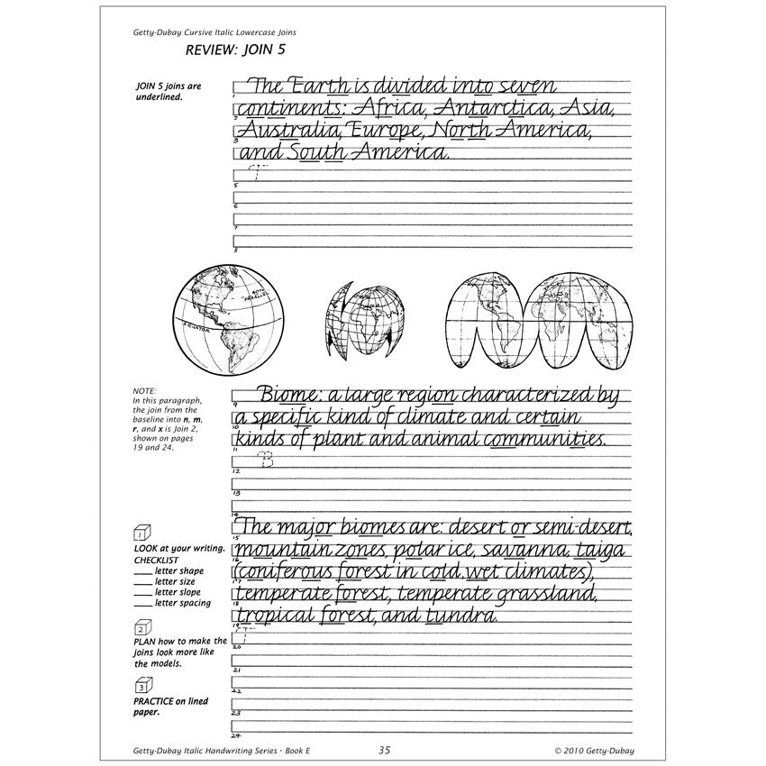 Italic Handwriting Book E Grade 4 – Timberdoodle Co