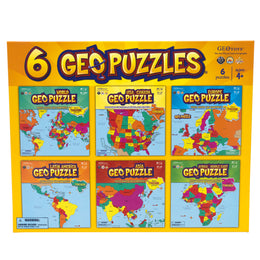 Geopuzzle Complete Boxed Set of 6