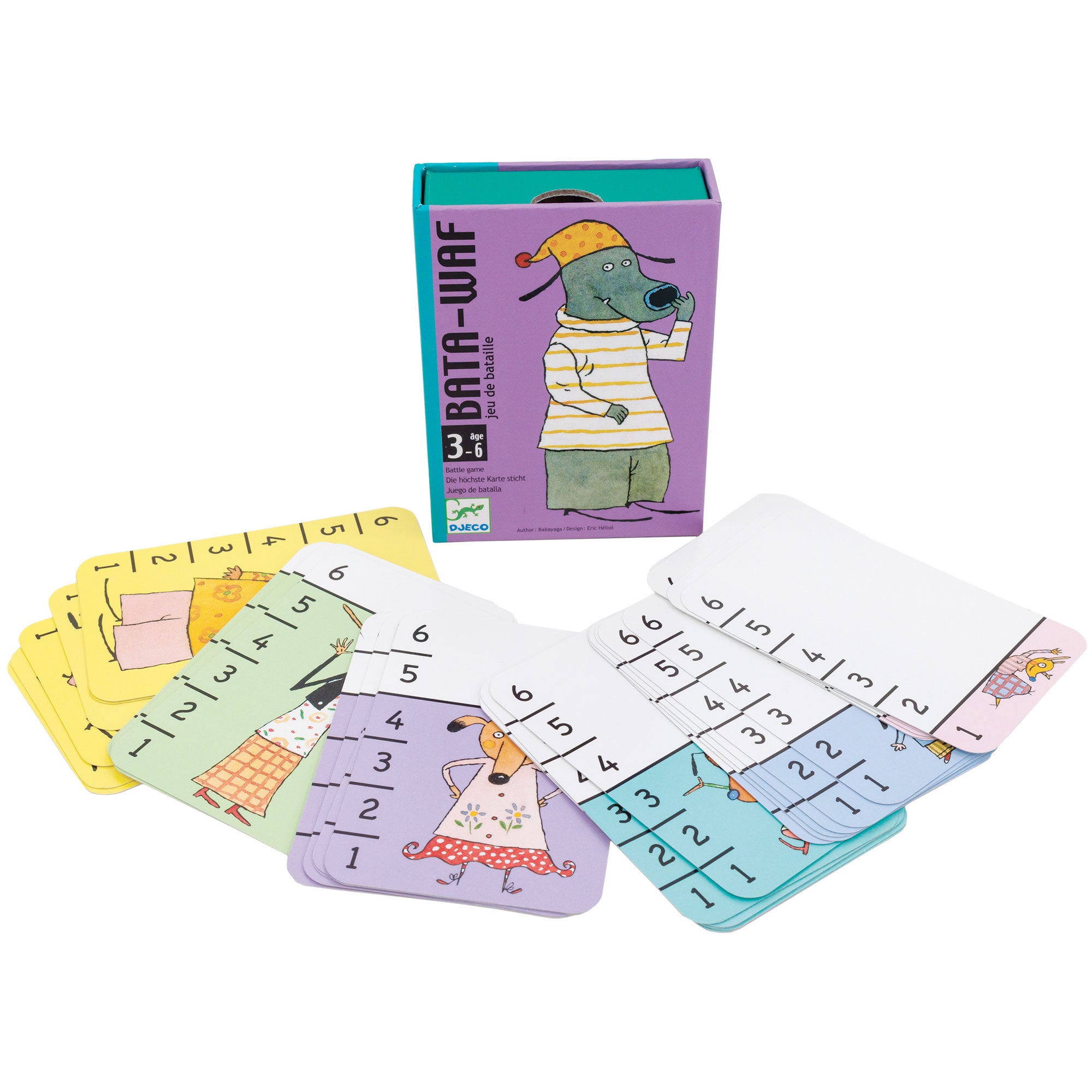 Un premier jeu de cartes : Batawaf #bataille #by Djeco #toutpetits -  KidsTrotters.be