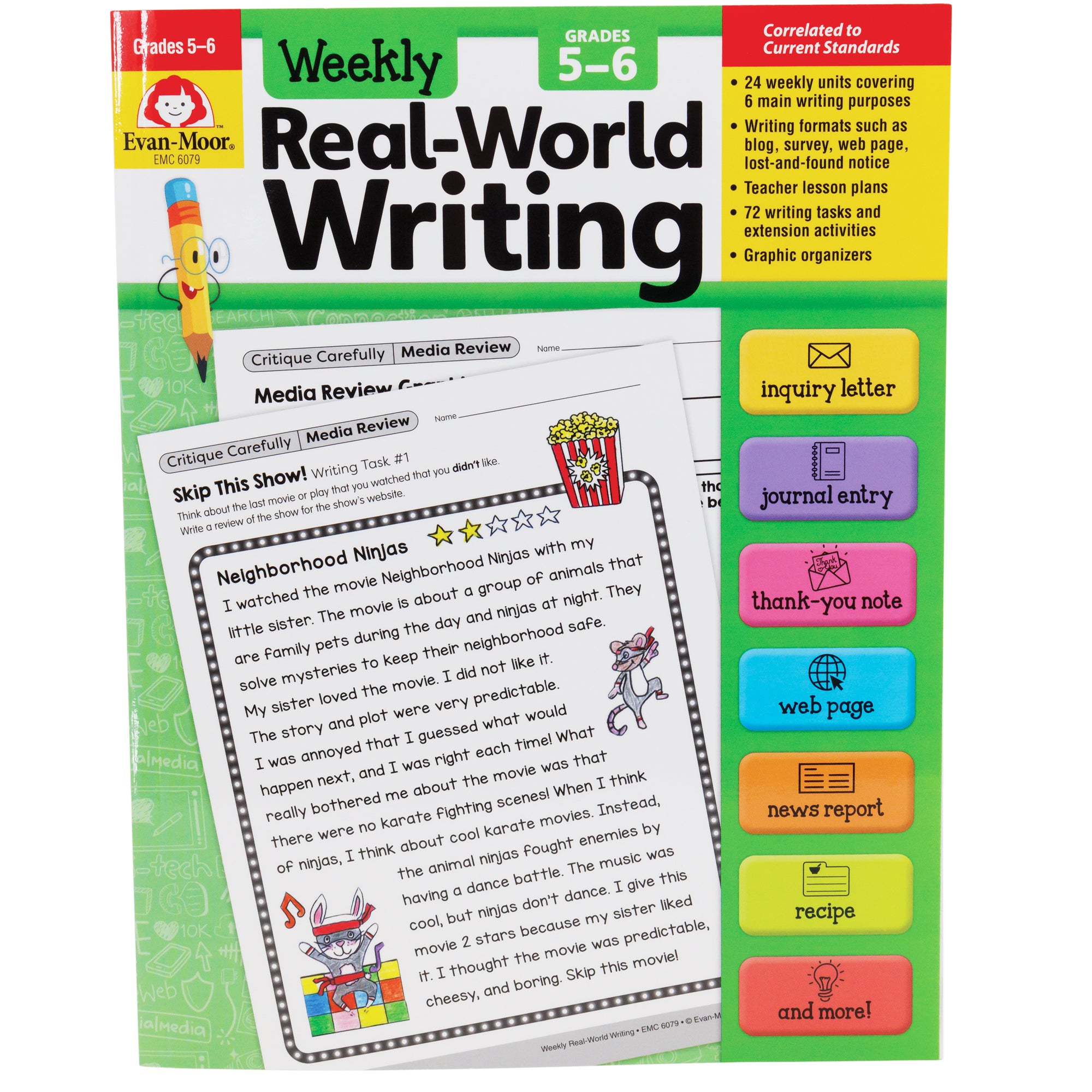 Grades　Writing　5-6　Weekly　Real-World