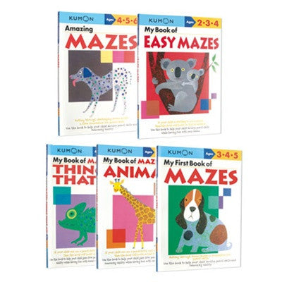 Kumon Mazes 5-book Set - Timberdoodle Co