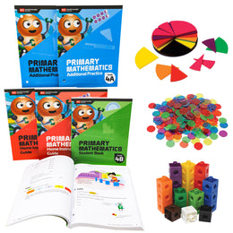 Grade 4 with Manipulatives - Singapore Primary Mathematics Set