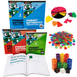 Grade 5 with Manipulatives - Singapore Primary Mathematics Set