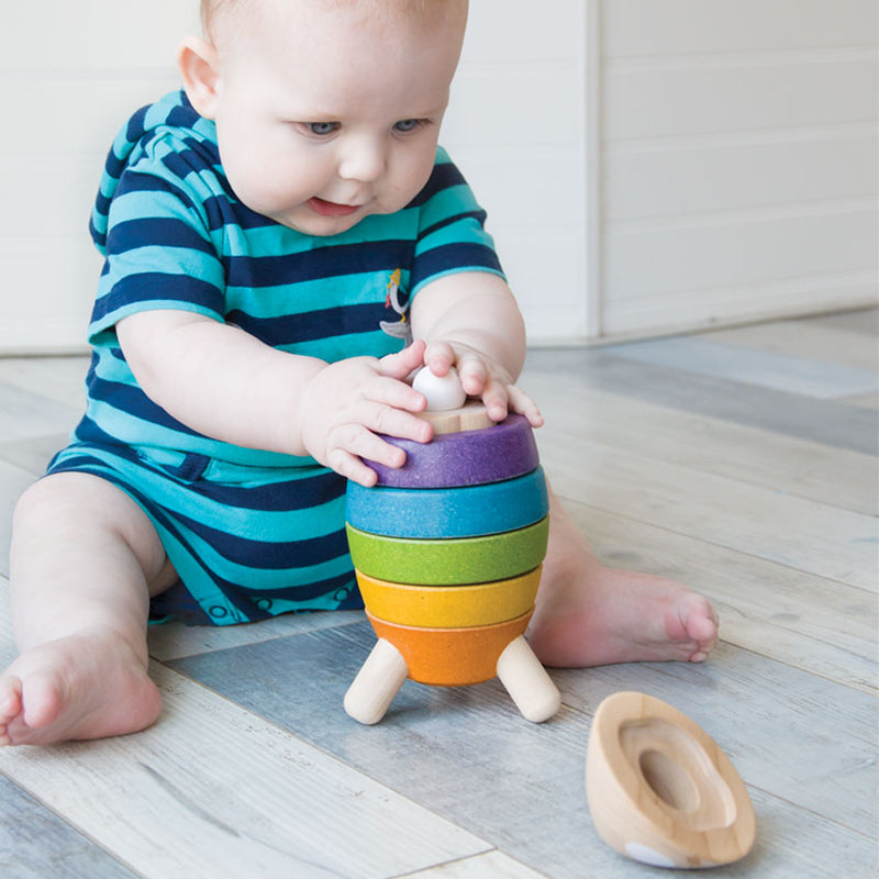 plan toys stacking rocket