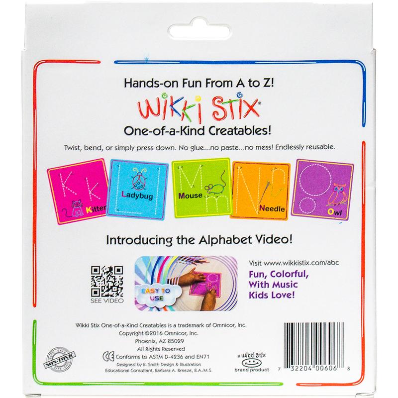 Wikki Stix Alphabet Cards Kit, Autism Specialties, Wikki Stix Alphabet  Cards Kit from Therapy Shoppe Wikki Stix Alphabet Cards, Wiki, Wicky  Stick-Sticks, Pre-Writing Skills