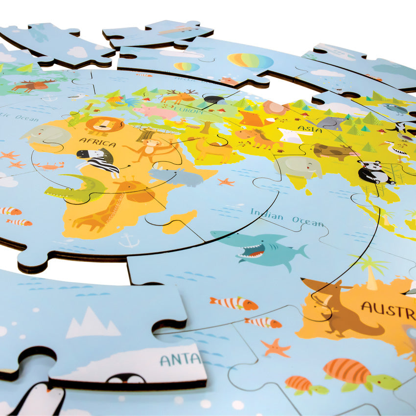Voyage Round the World Wooden Jigsaw Puzzle