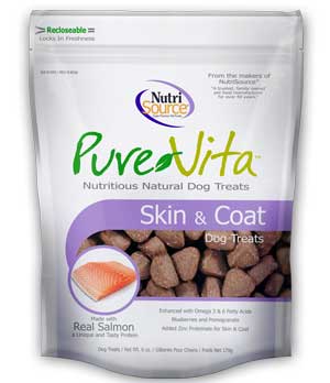 PureVita Skin & Coat Dog Treats - 6 Oz