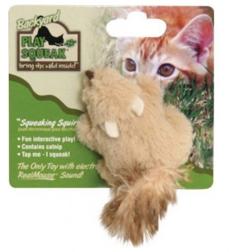 Cosmic Play and Squeak Backyard Animals Cat Toys - Bunny