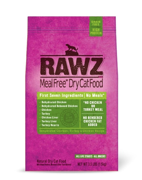 RAWZ Chicken & Turkey Recipe Dry Cat Food - 7.8 LB