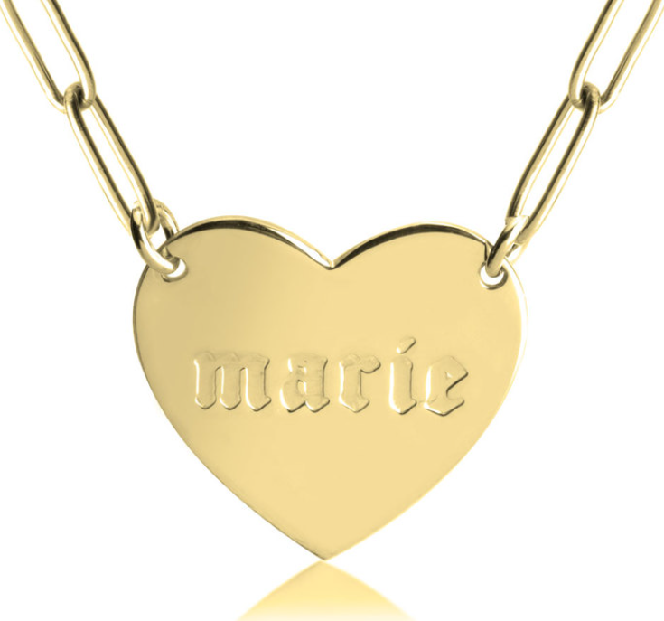 送料無料（北海道・沖縄県除く！） luijewelry HEART PLATE NECKLACE