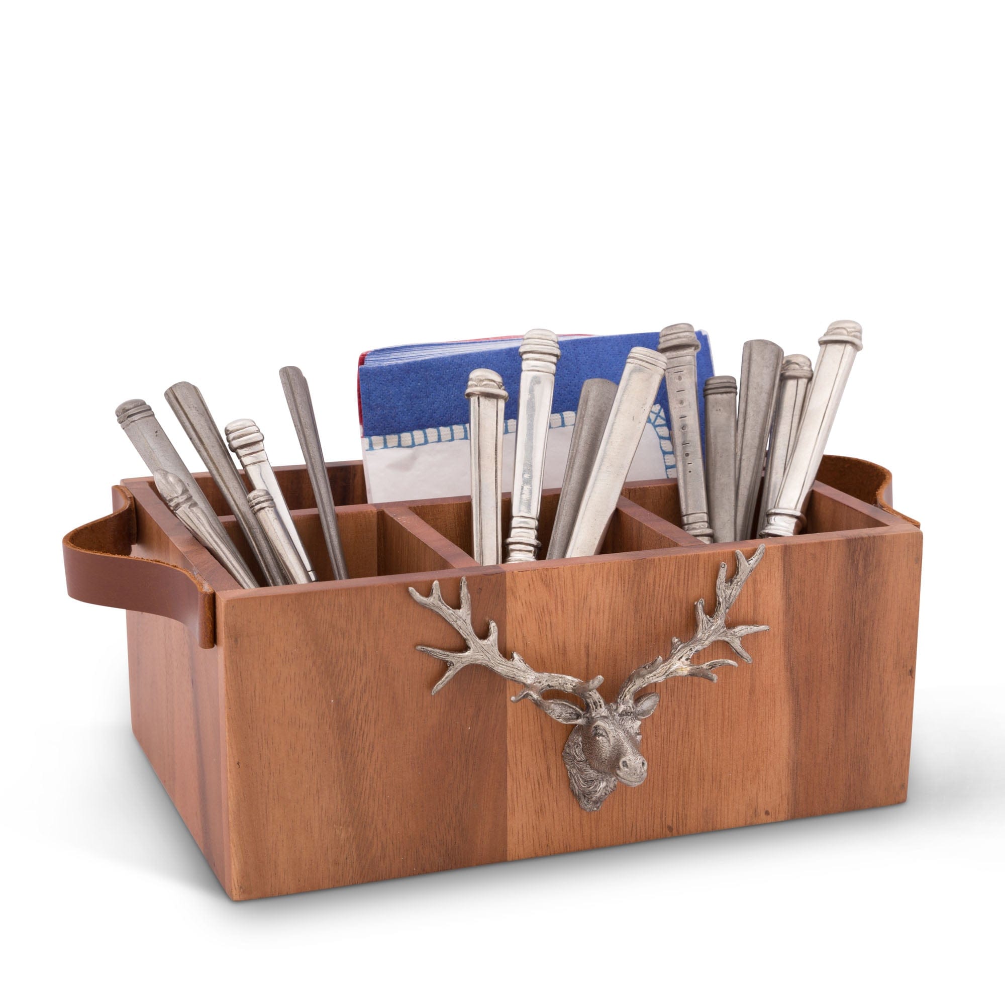 Winter Vagabond House   Vagabond House Lodge Style Elk Head Handles Wood Flatware Caddy B464ek 31279510650928 2000x 