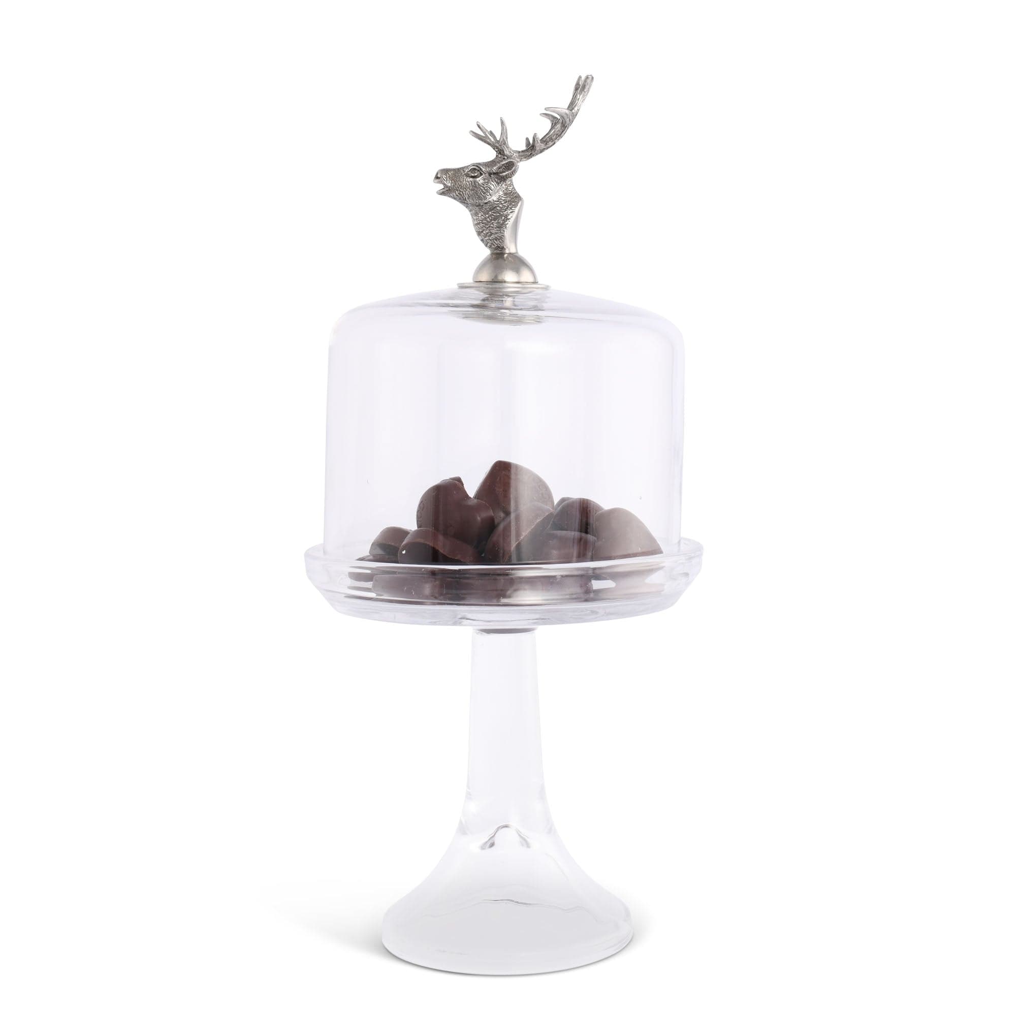 Large Silver Octopus Cake Stand Cloche | Wholesale by Hill Interiors