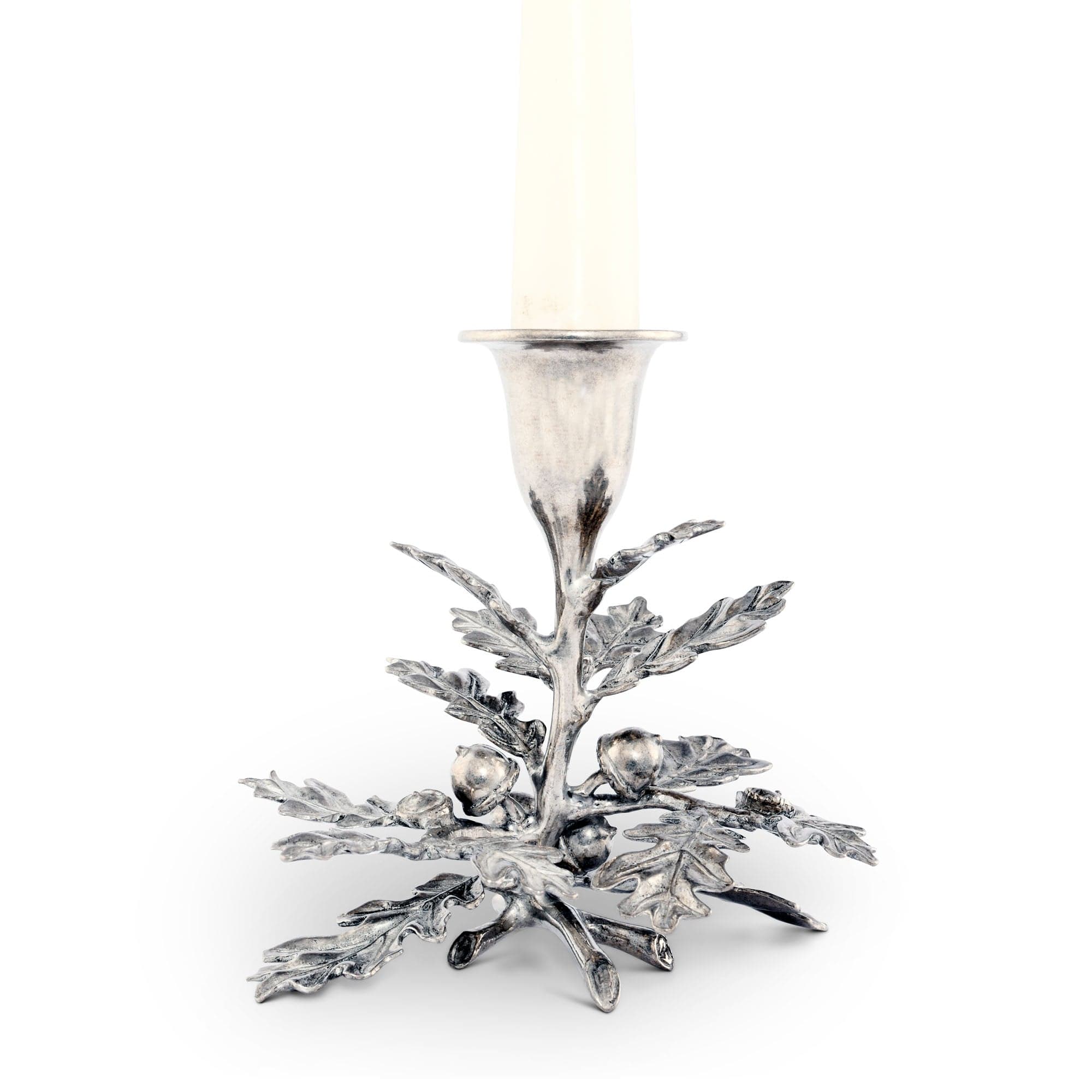 Bobeche Candlestick Holder in Pewter — Sunday Shop