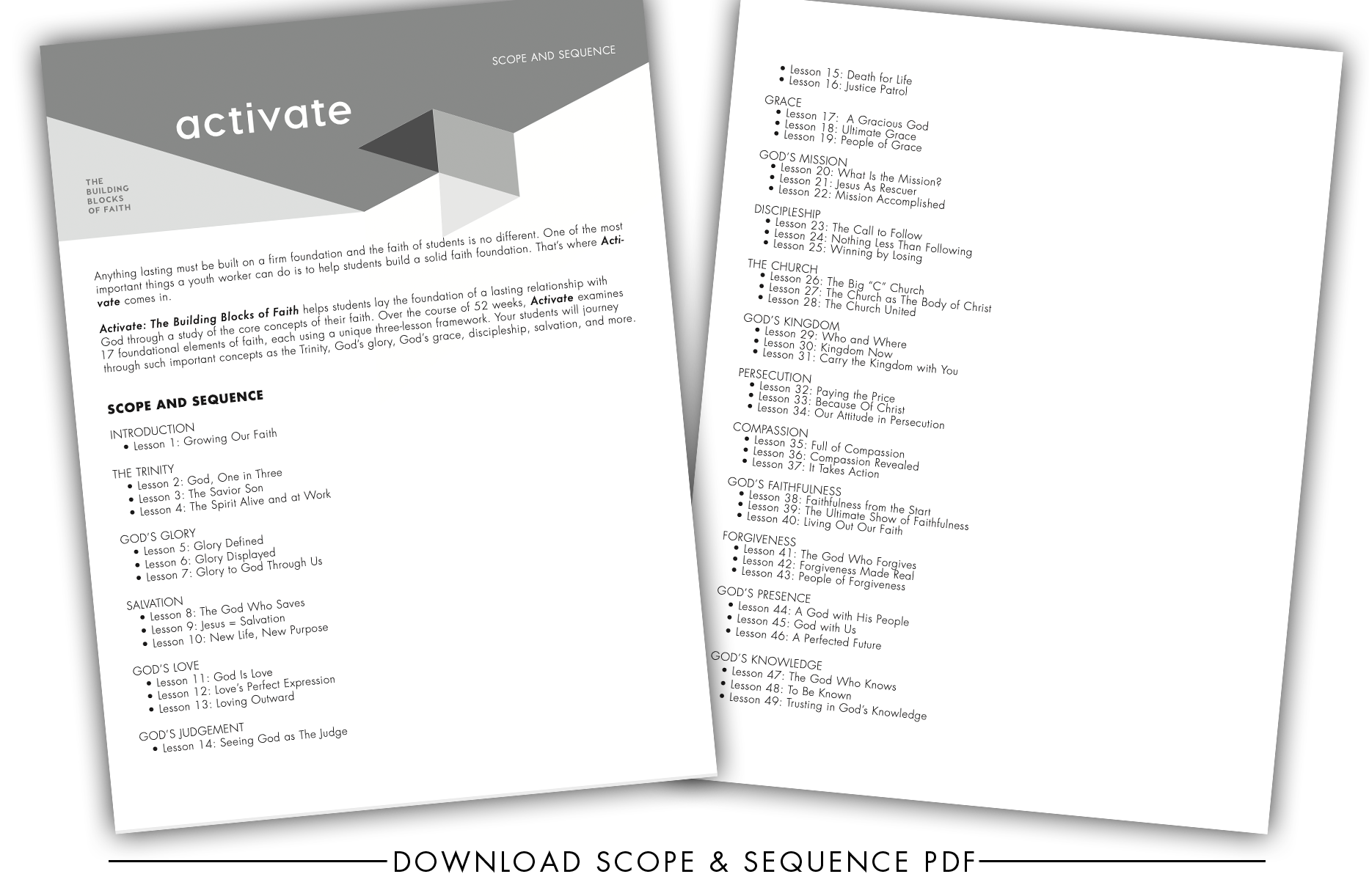 Activate Curriculum Scope & Sequence - click here to download PDF