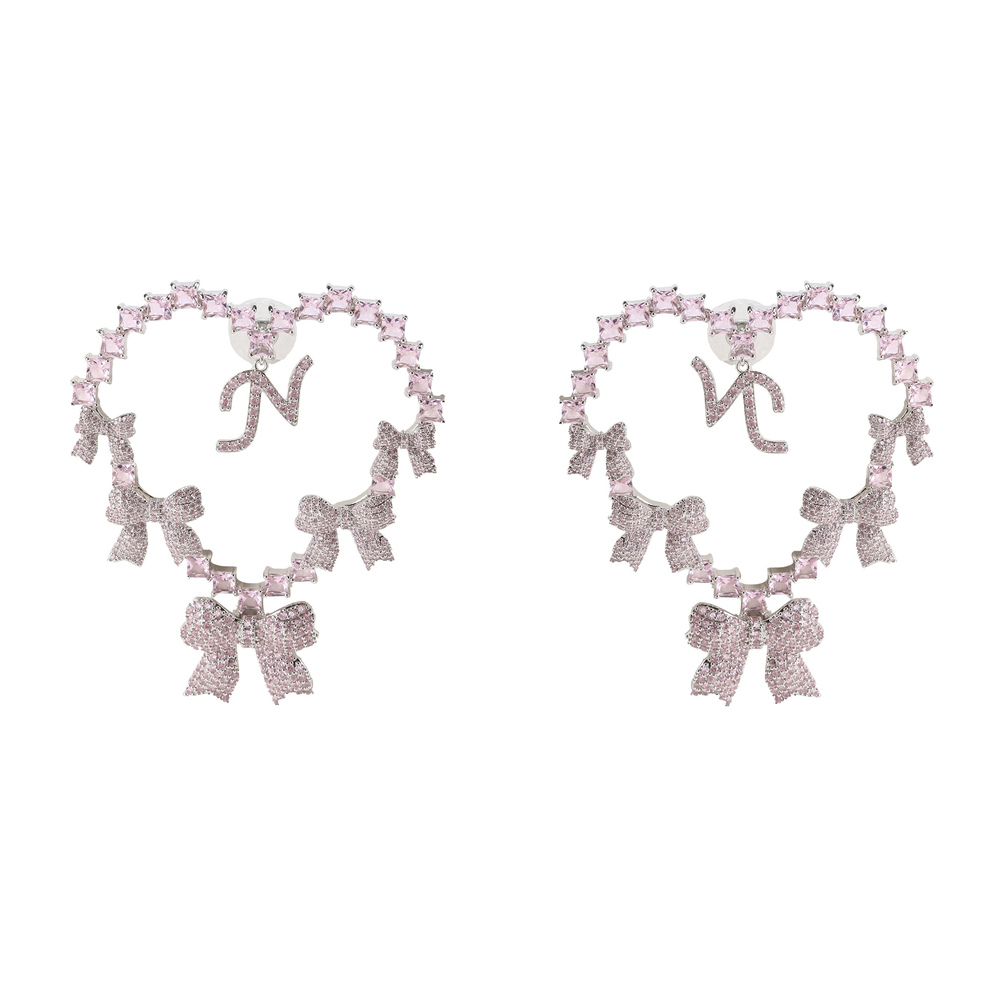 Limited Edition NJ Love Earrings in Pink (Final Sale)