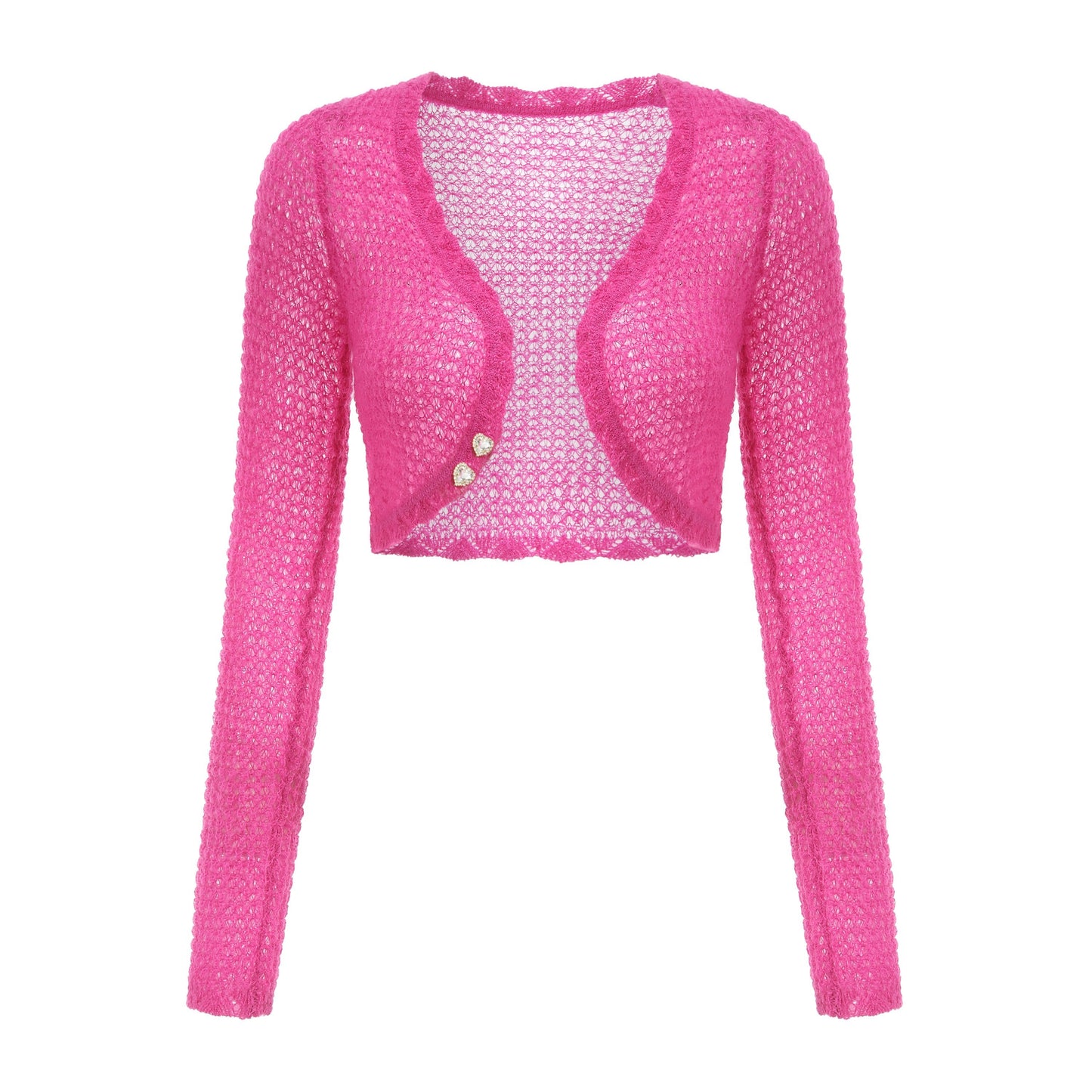 Hot Pink Miranda Cardigan Set | Nana Jacqueline Designer Wear