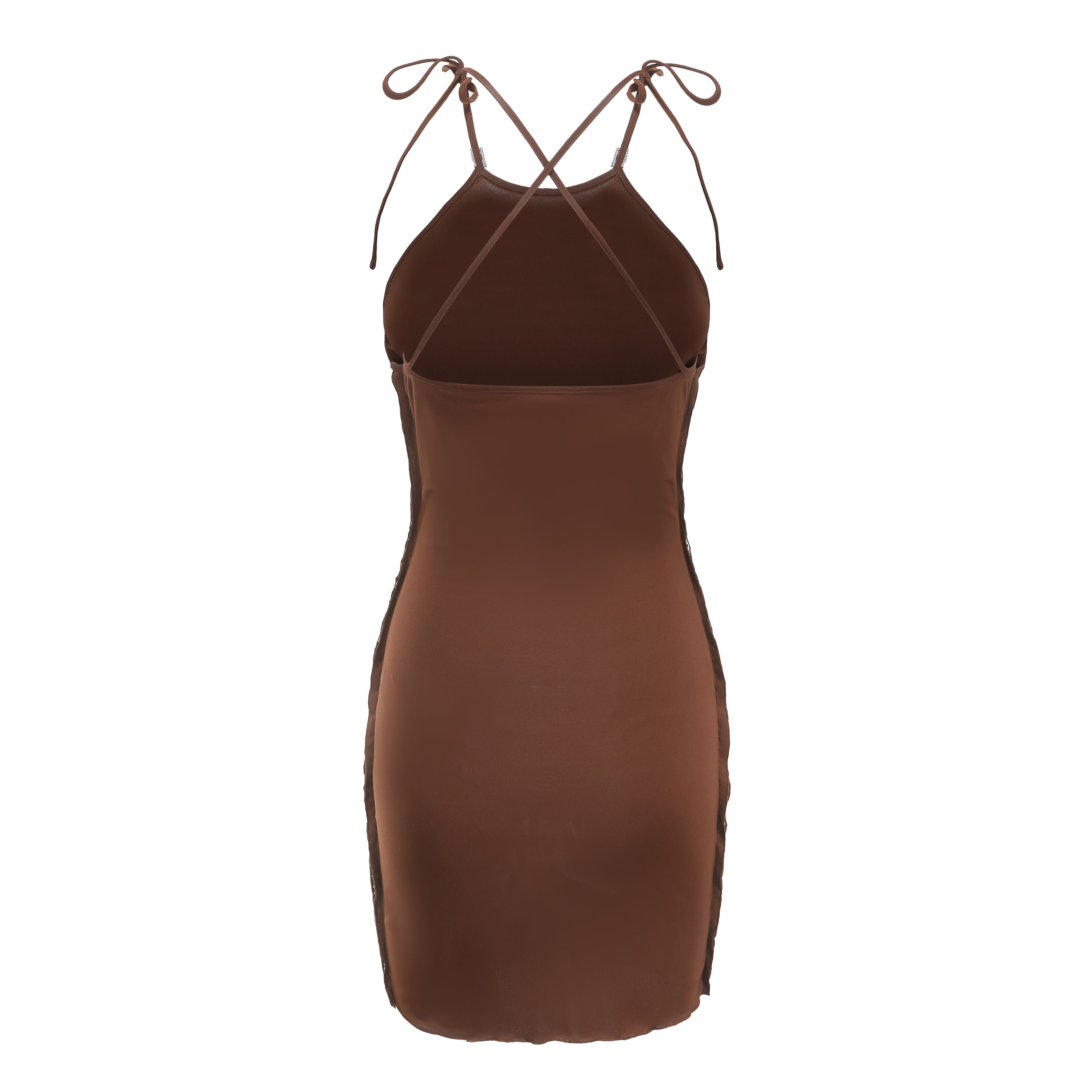 Brown Sade Dress (Final Sale)