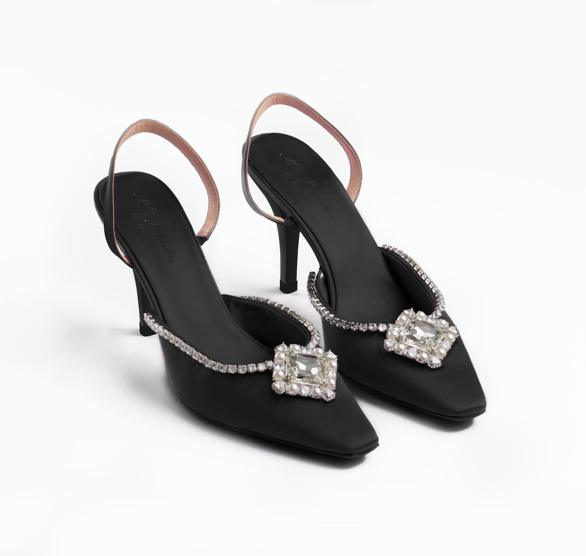 Black Nia Heels | Nana Jacqueline Designer Wear