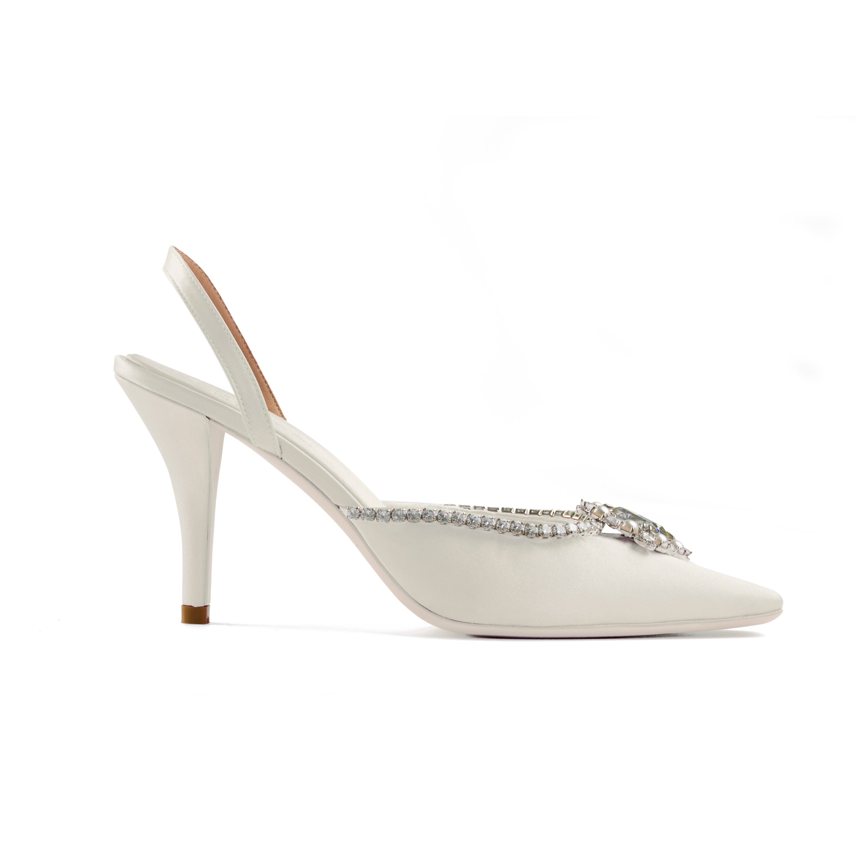 White Nia Heels (Final Sale)