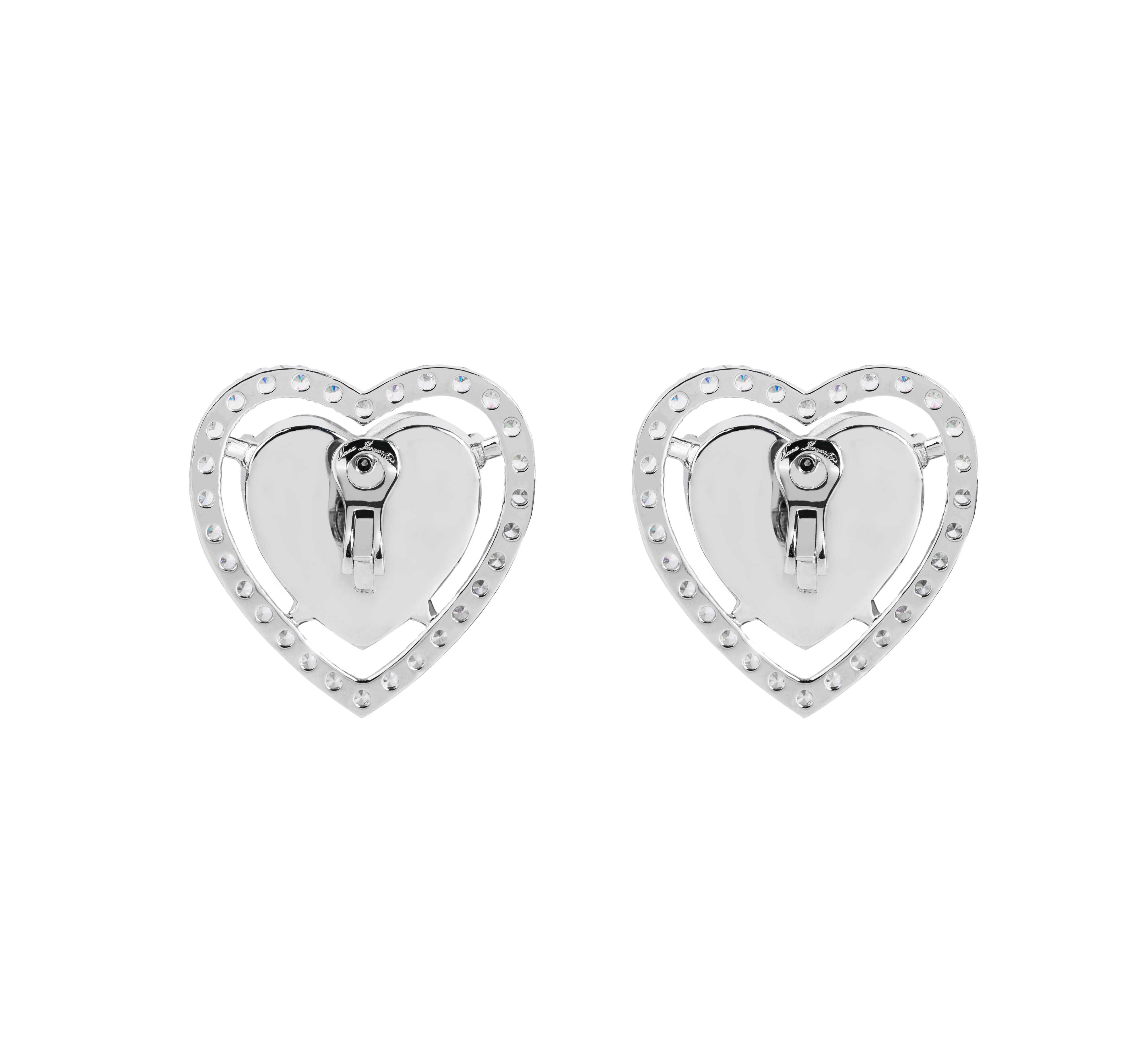 Piper Crystal Heart Earrings