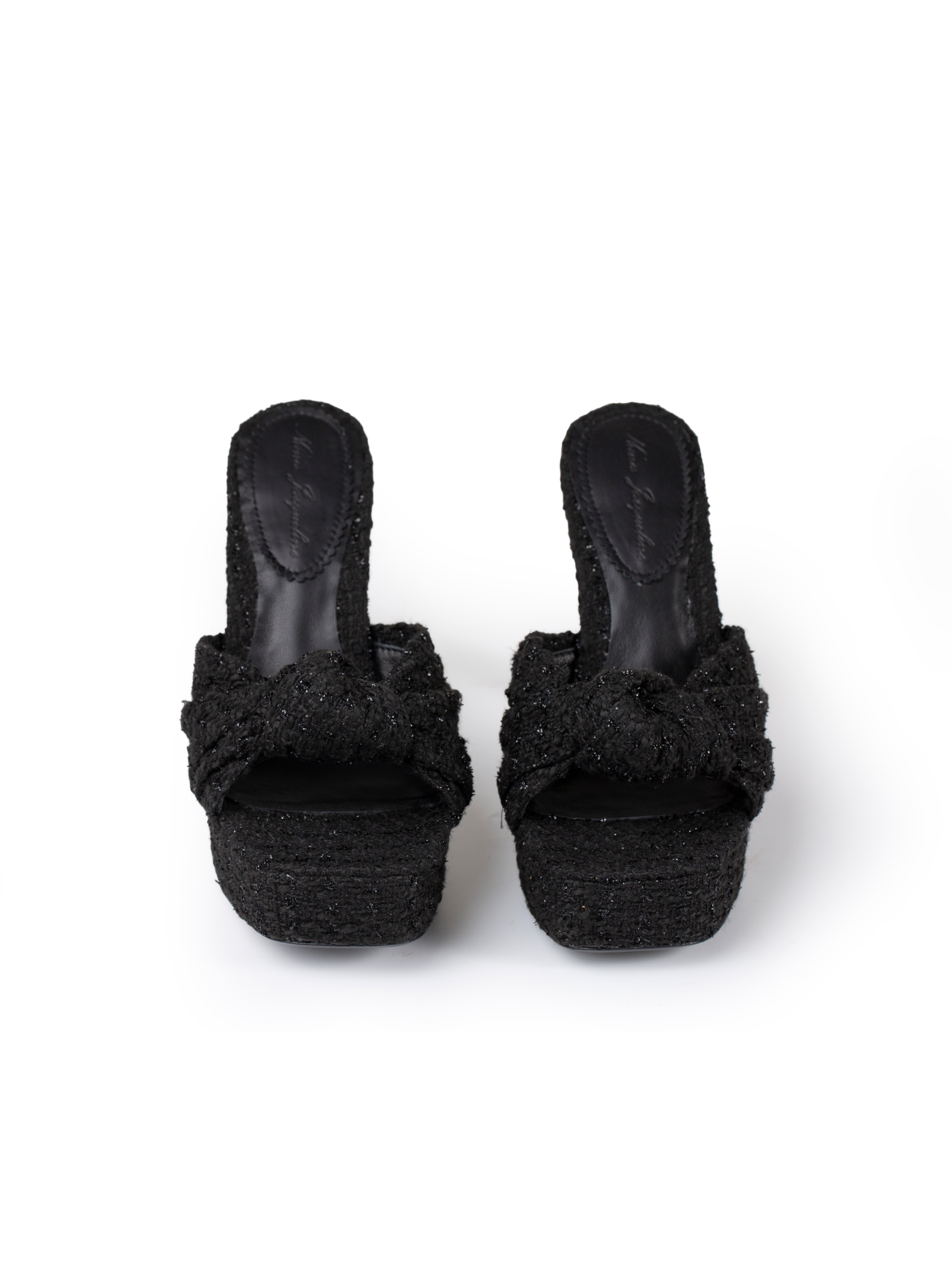 Mara Platform Sandals (Black) (Final Sale)