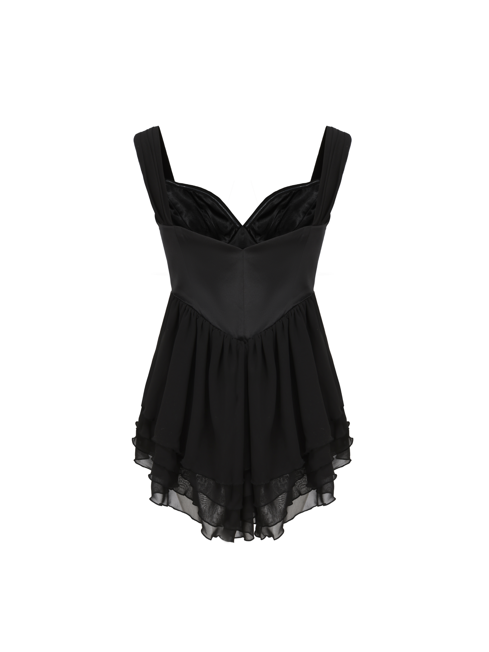 Sheila Chiffon Dress (Black) (Final Sale)