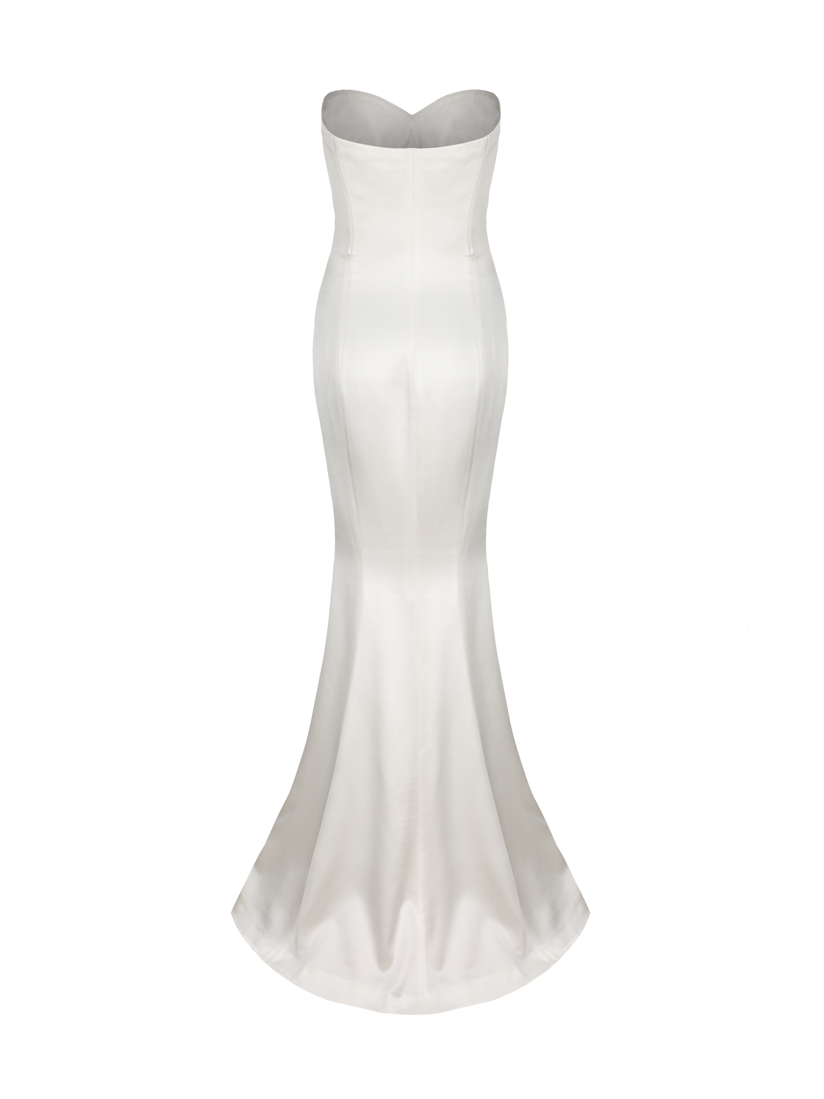 Aurora Satin Dress (White)