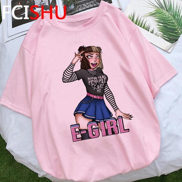 E Girl Style T Shirt Aesthetic Outfits