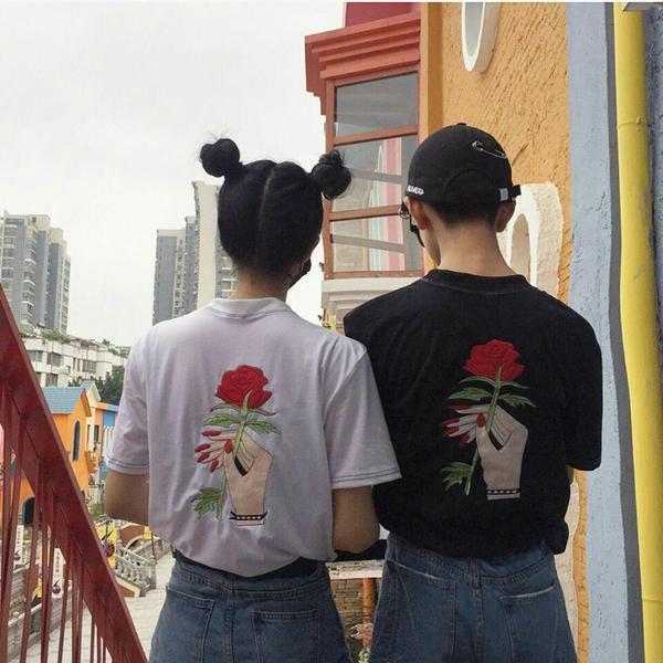 aesthetic rose shirt