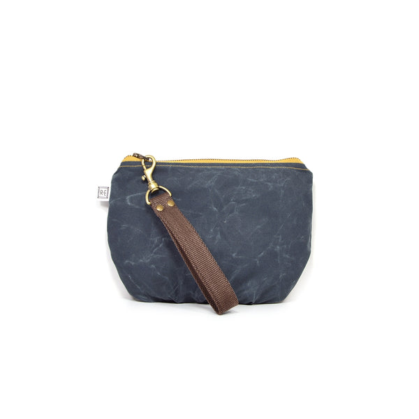 Large Wristlet in Waxed Canvas