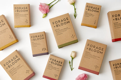 Forage and Bloom Tea Boxes Retail Range