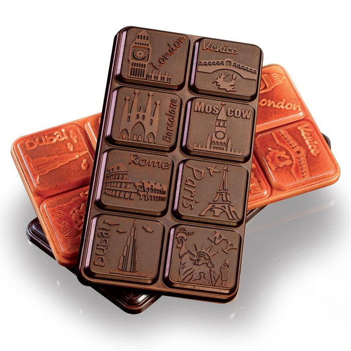 80g Cities Chocolate Bar Mould — Design & Realisation