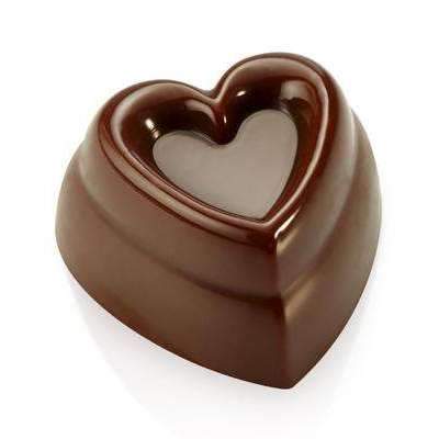 Smooth Heart Chocolate Mold