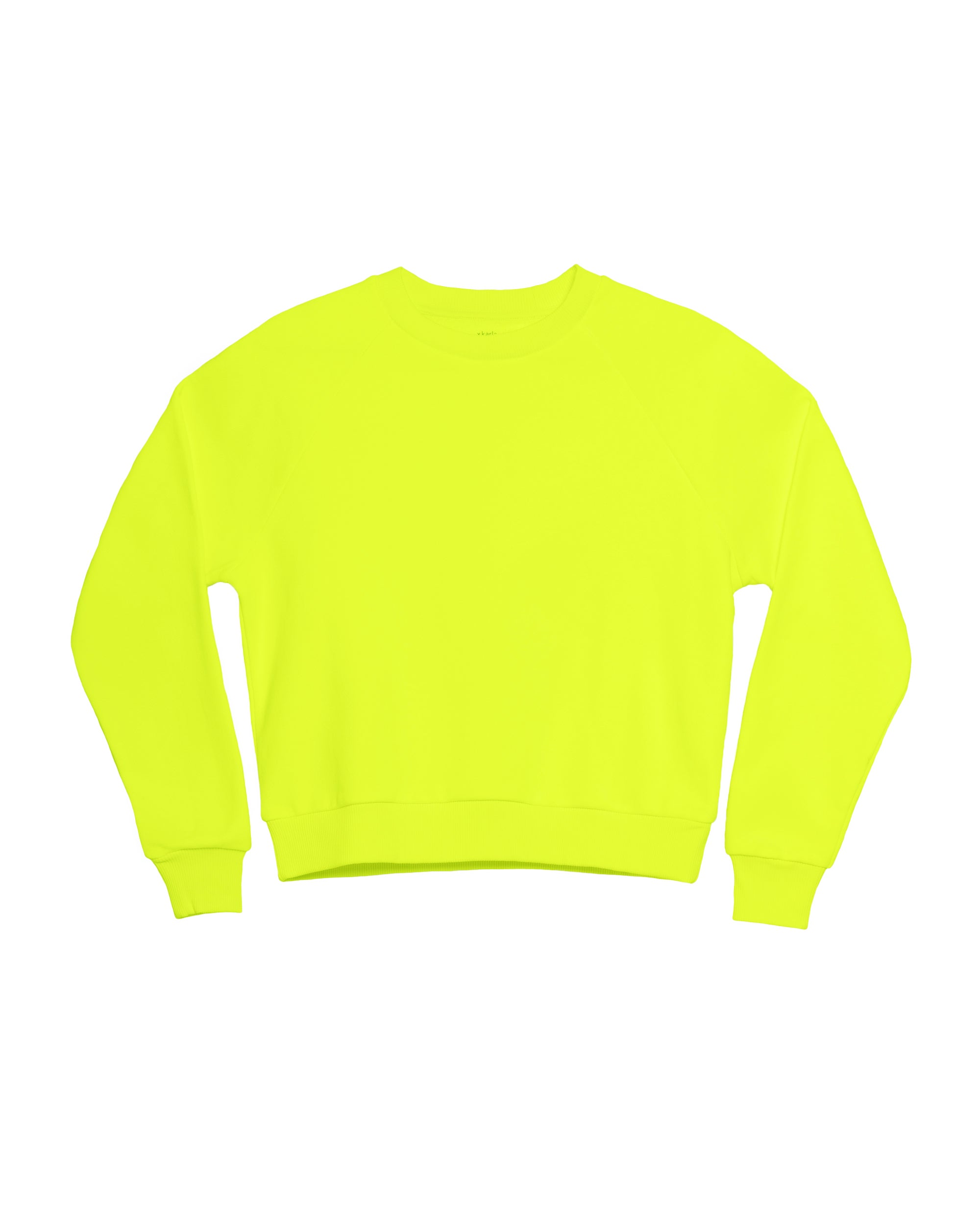 neon crew neck sweatshirt