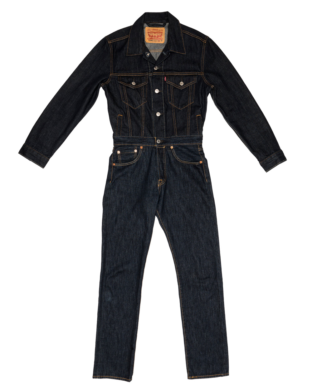 men's denim boiler suit