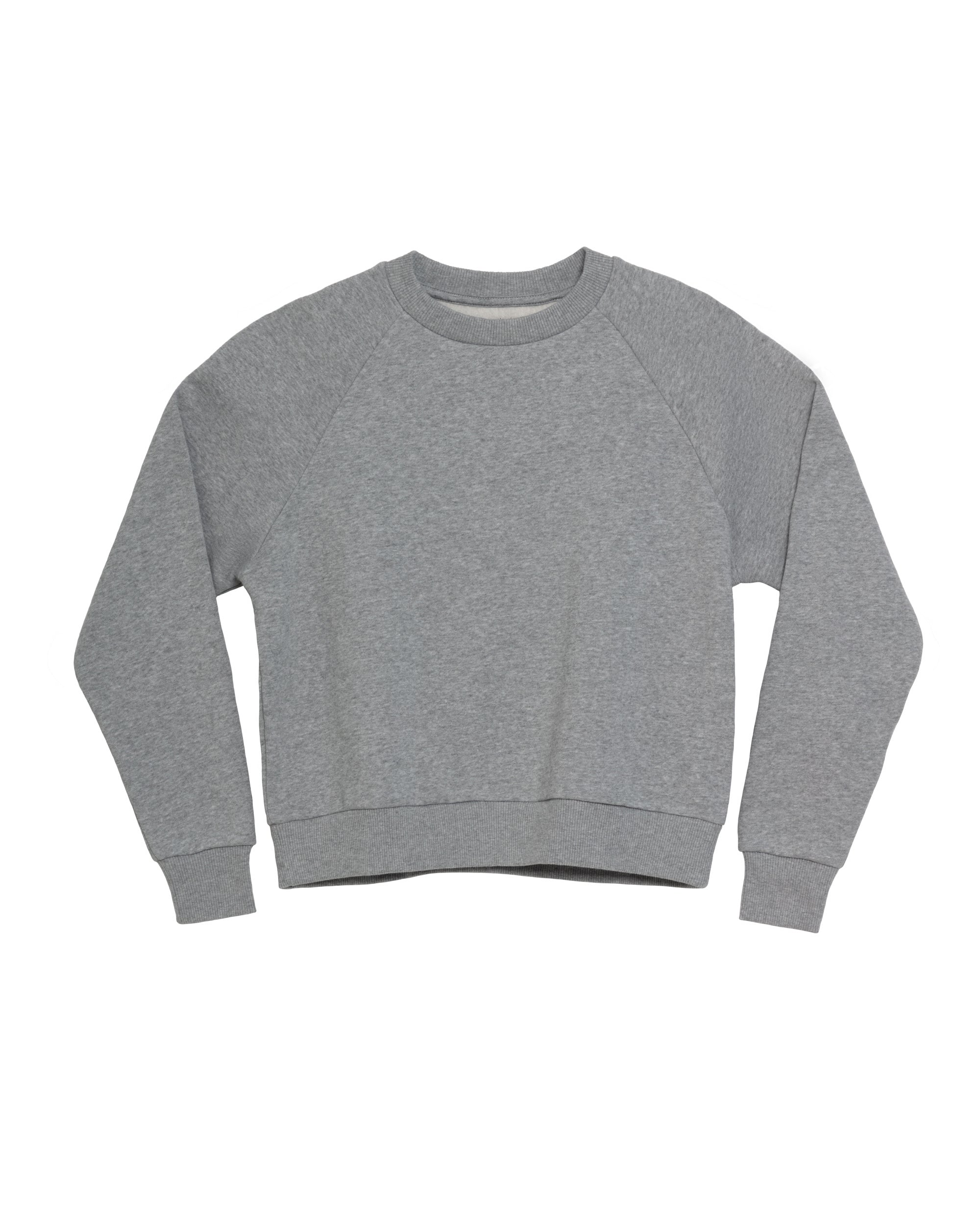 grey raglan sweatshirt