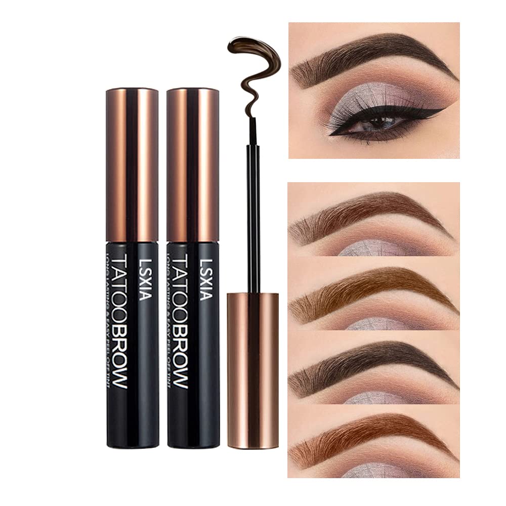 Peel Off Tattoo Eyebrow Gel LongLasting Tint EyeBrow Gel Natural Color |  eBay