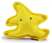 Yellow starfish plush dog toy by P.L.A.Y