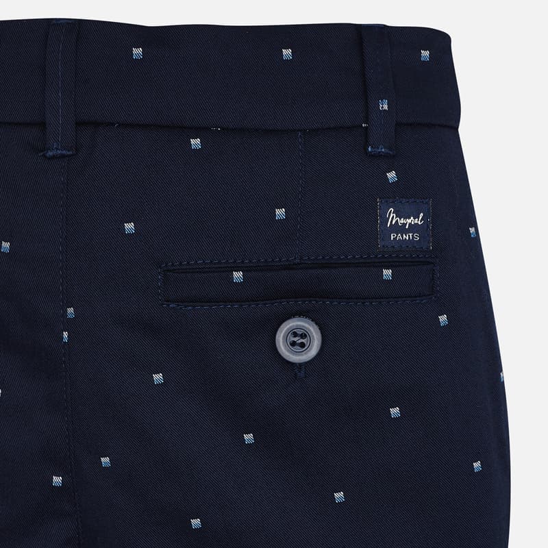 Blue Collared Shirt with Navy Shorts